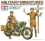 British BSA M20 Motorcycle w/Military Police Set